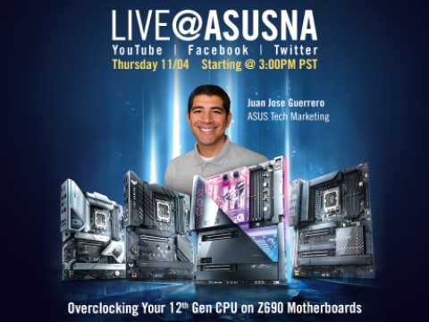 Livestream: Overclocking en tu CPU Intel 12th Gen K en tarjetas madre Z690